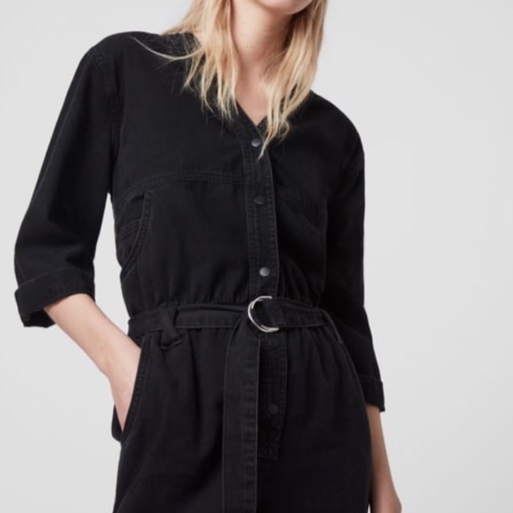 Fun Black Denim All Saints Jumpsuit